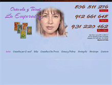 Tablet Screenshot of oraculoytarotlaemperatriz.com